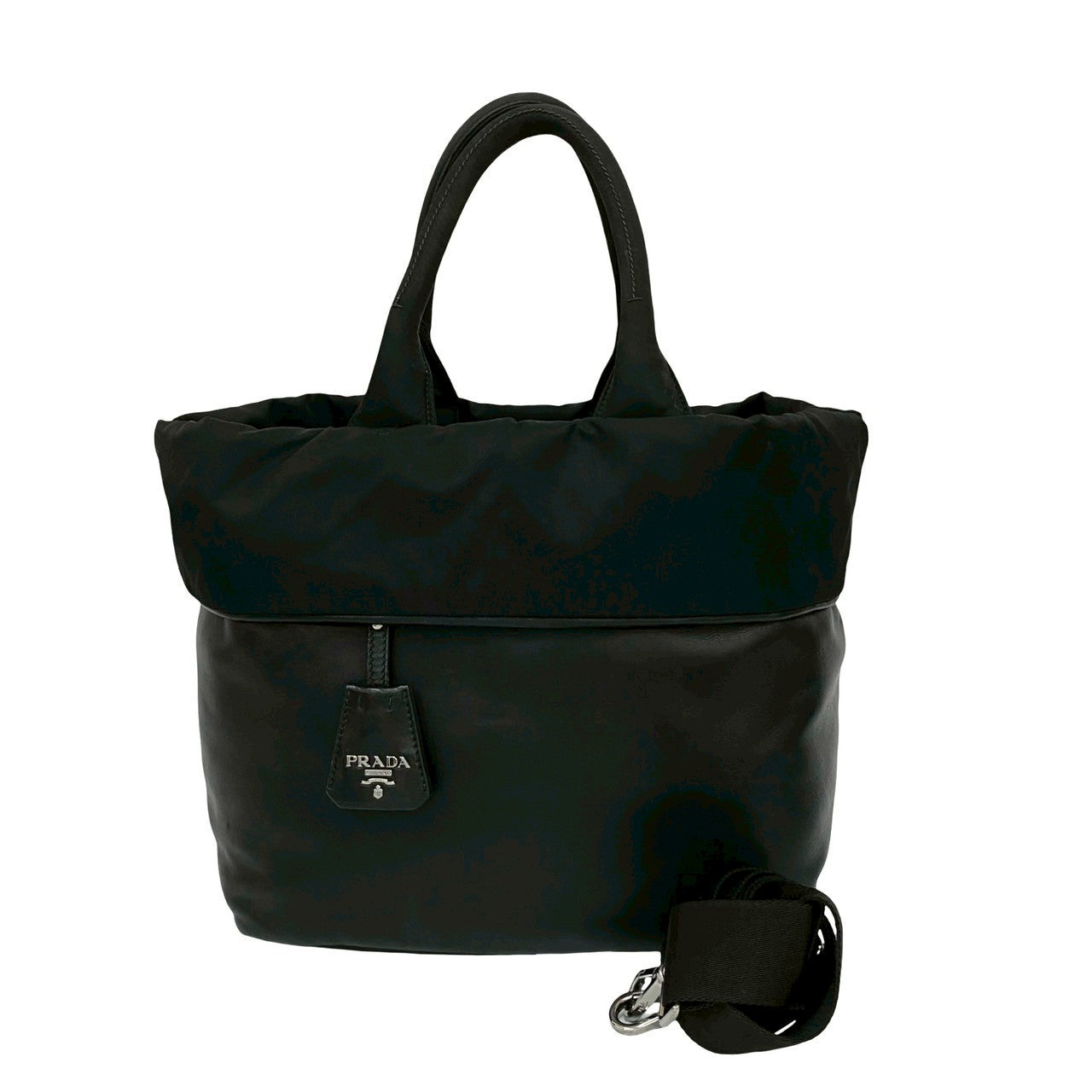 Prada Nylon Leather 2way Handbag