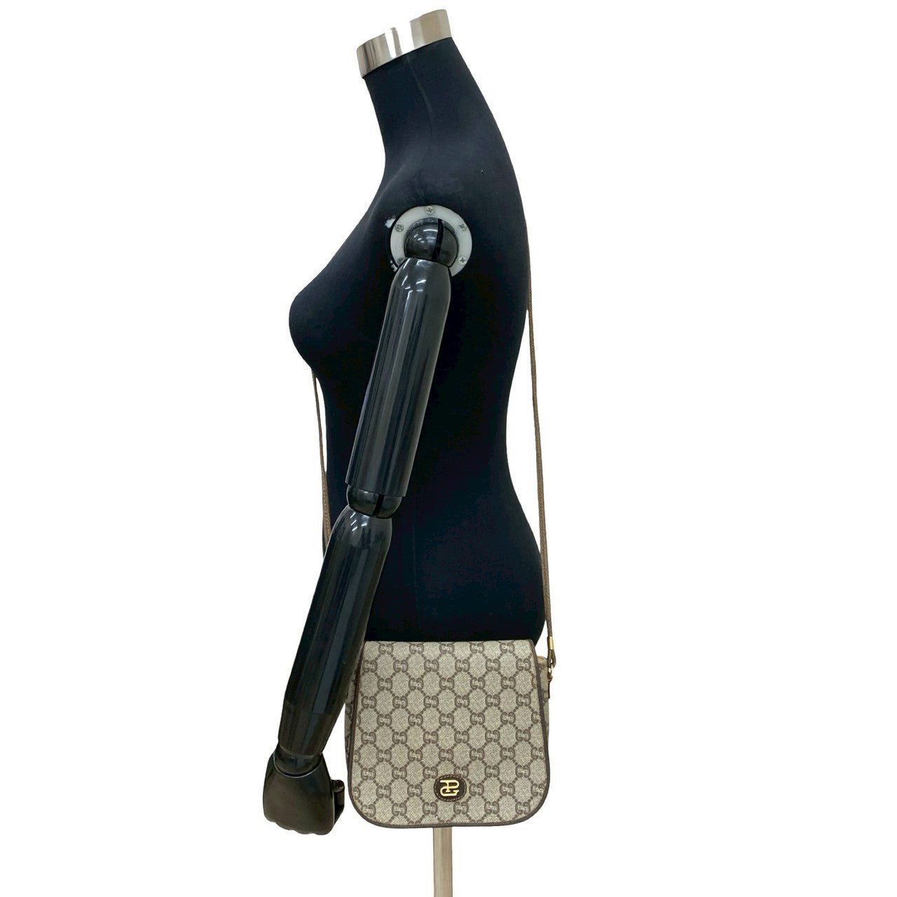 Gucci Old Gucci Plus Leather PVC Shoulder Bag