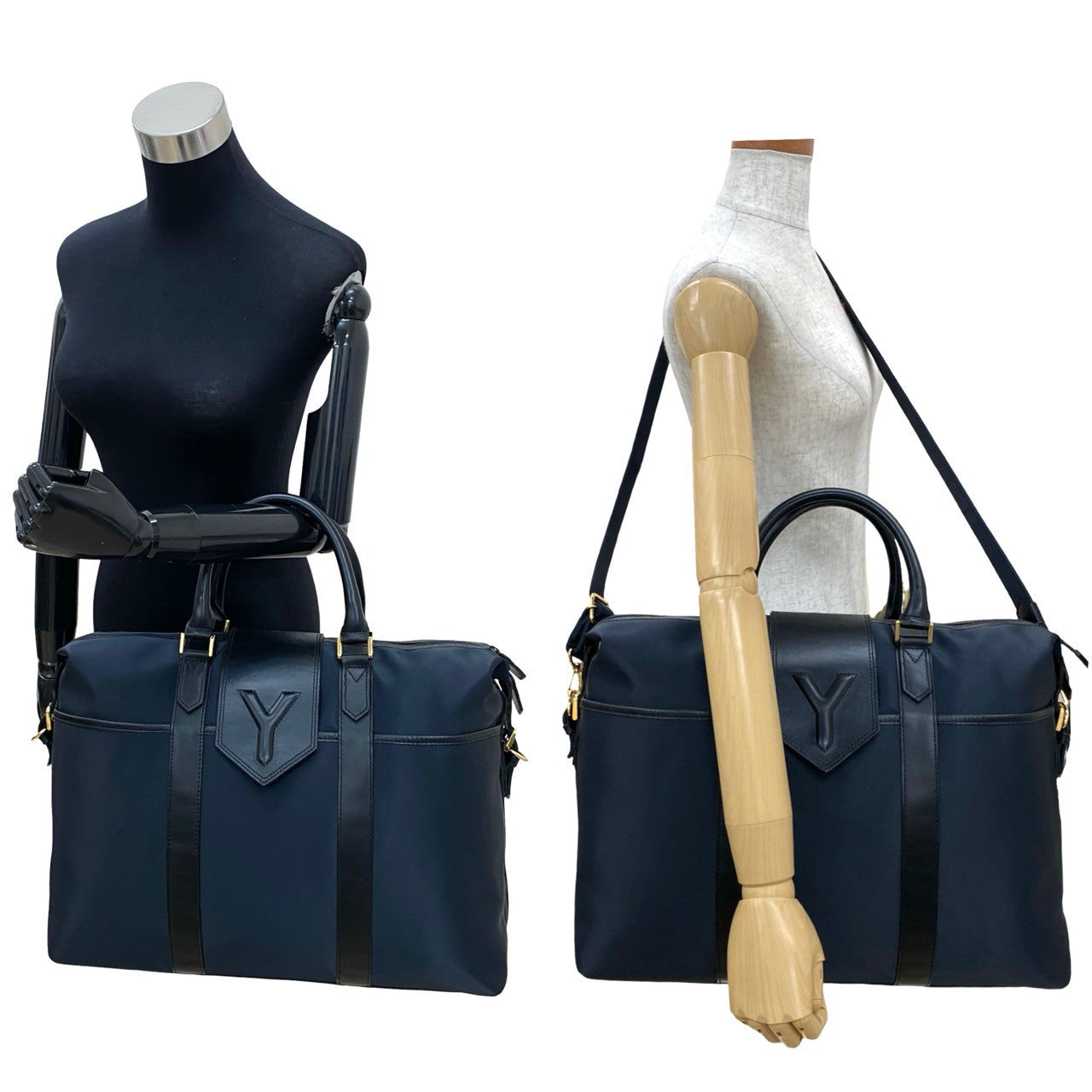 Saint Laurent Nylon Leather 2way Handbag