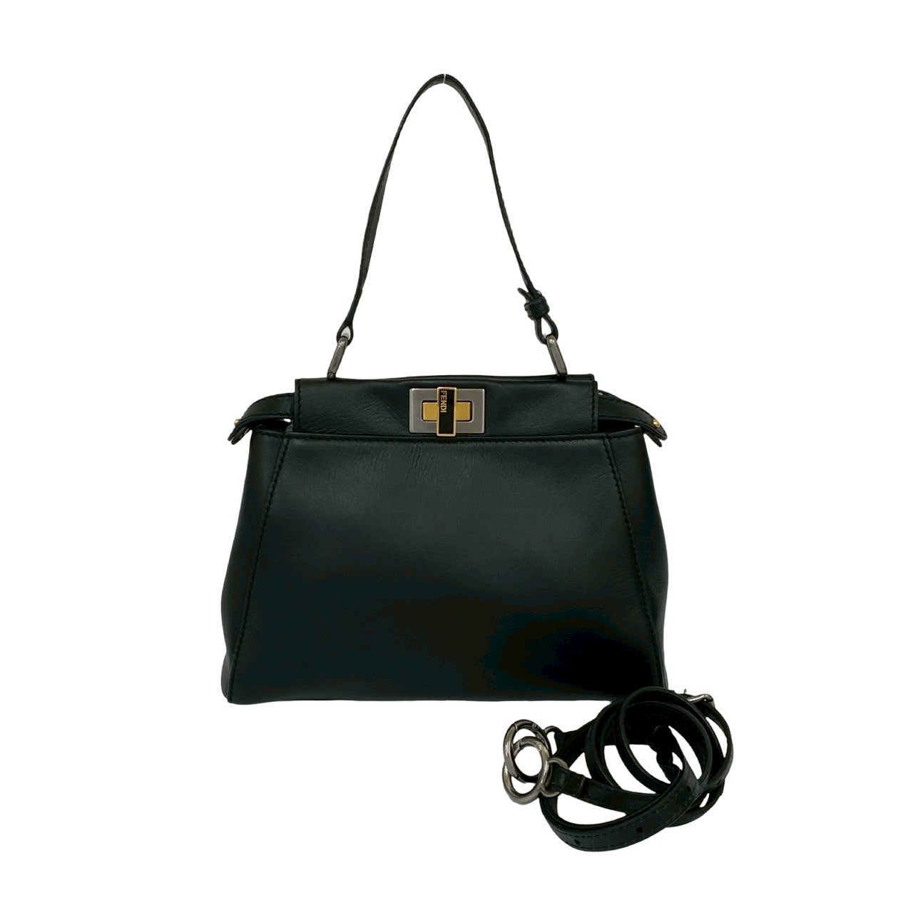 Fendi Peekaboo Leather 2way Handbag