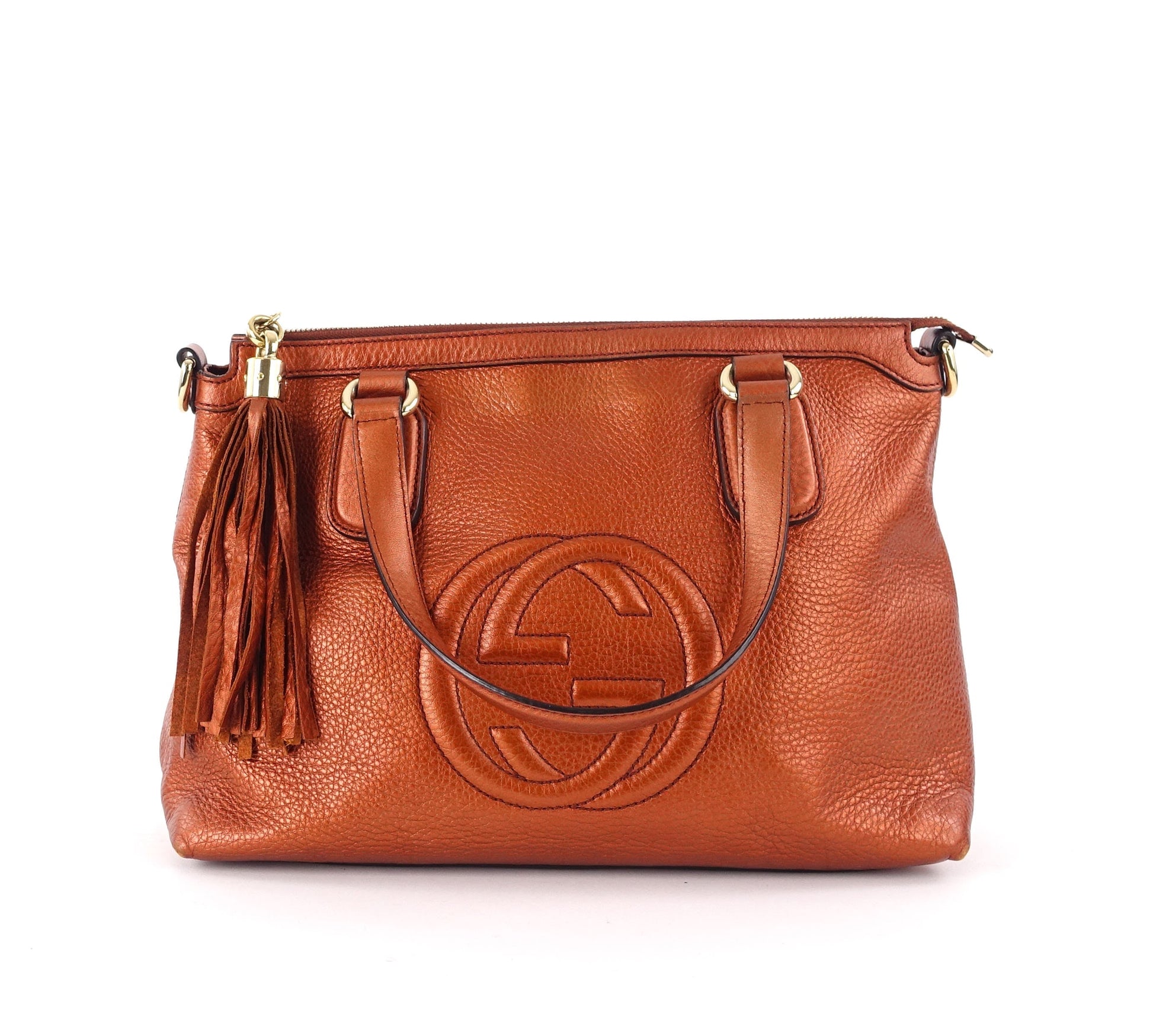 Gucci Soho Convertible Leather Tassel Bag