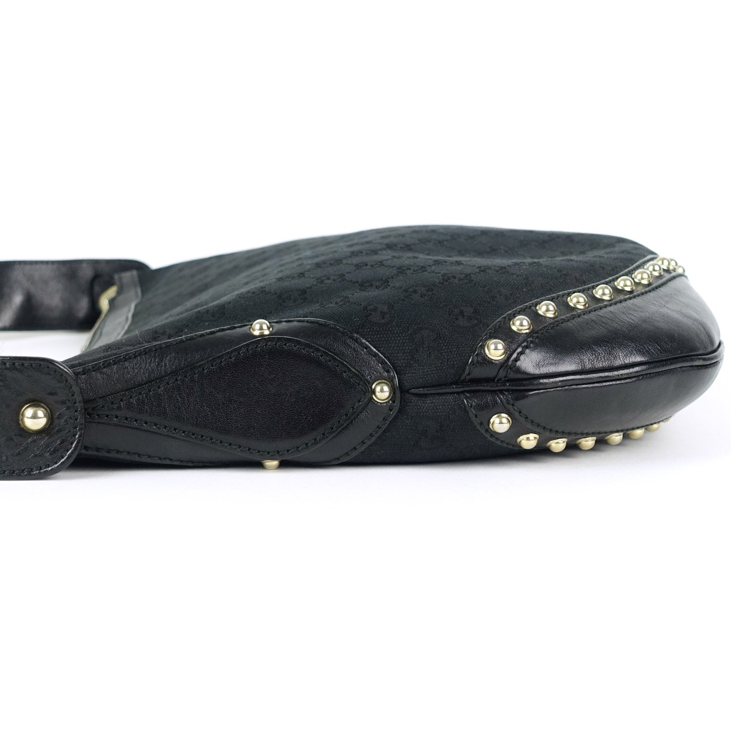 Gucci Pelham Web Monogram Canvas Hobo Bag