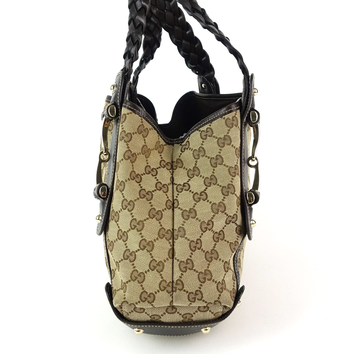 Gucci Pelham Monogram Canvas Hobo Bag