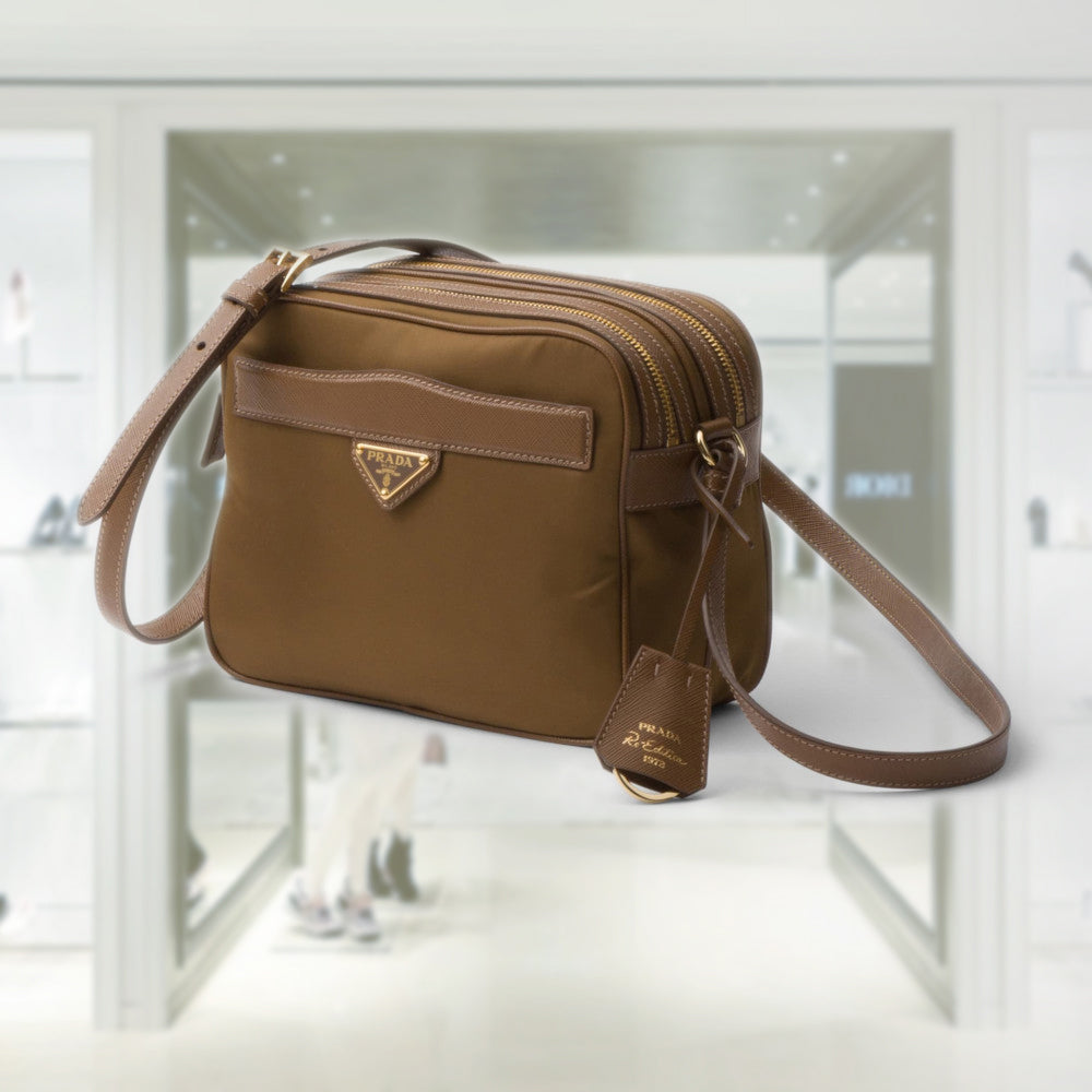 Prada Re-Edition 1978 Re-Nylon and Saffiano leather mini shoulder bag