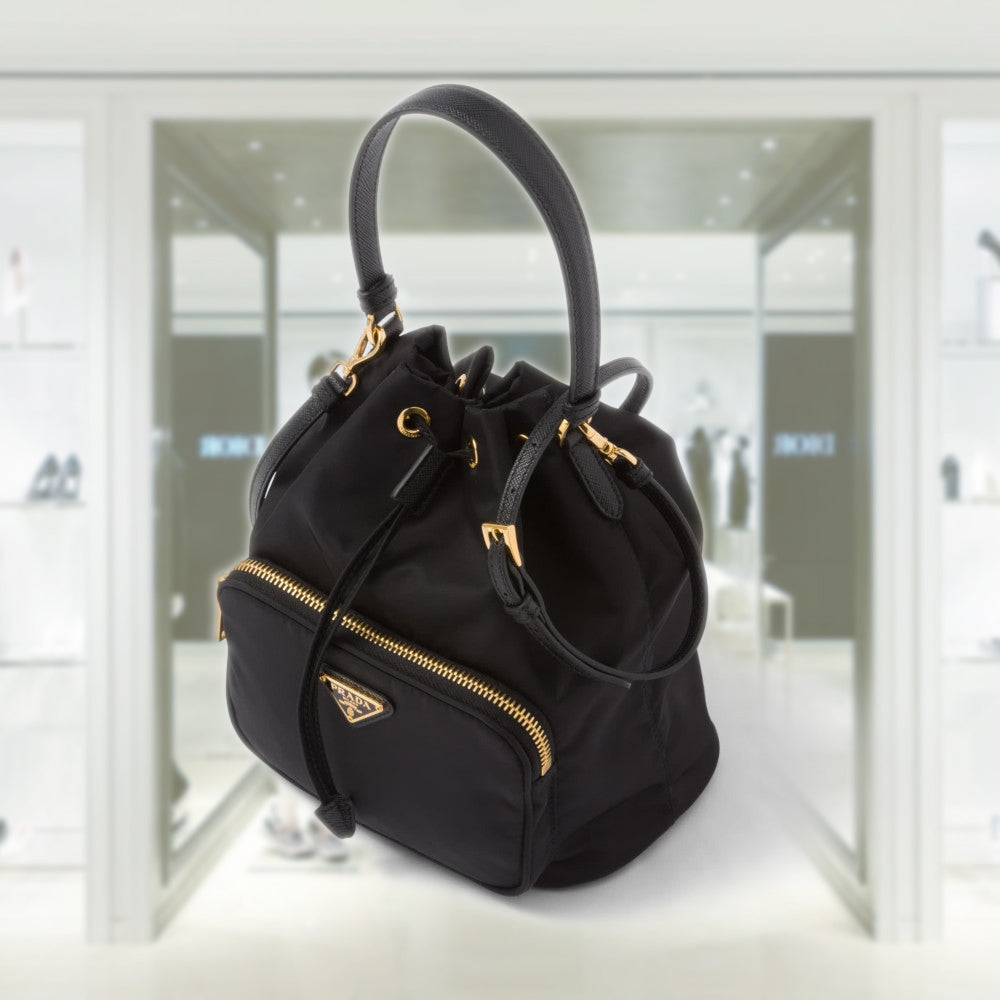 Prada Duet Re-Nylon bucket bag