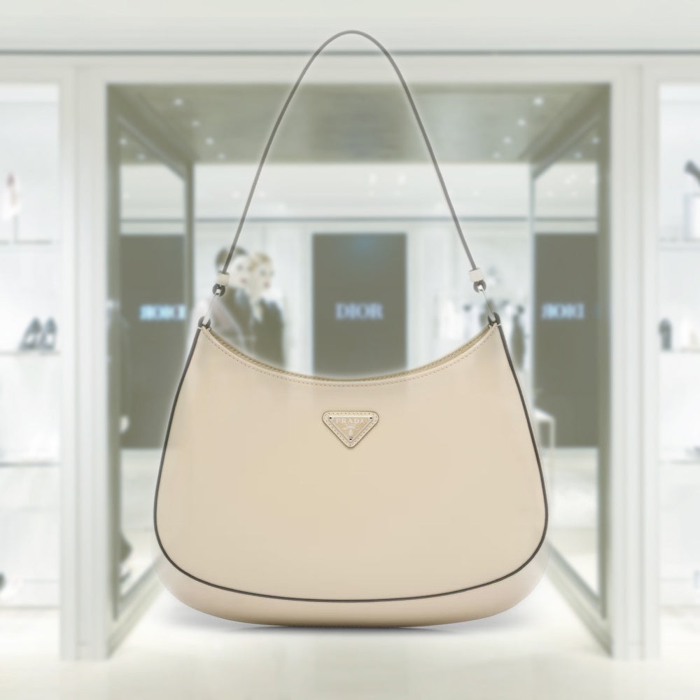 Prada Cleo brushed leather shoulder bag
