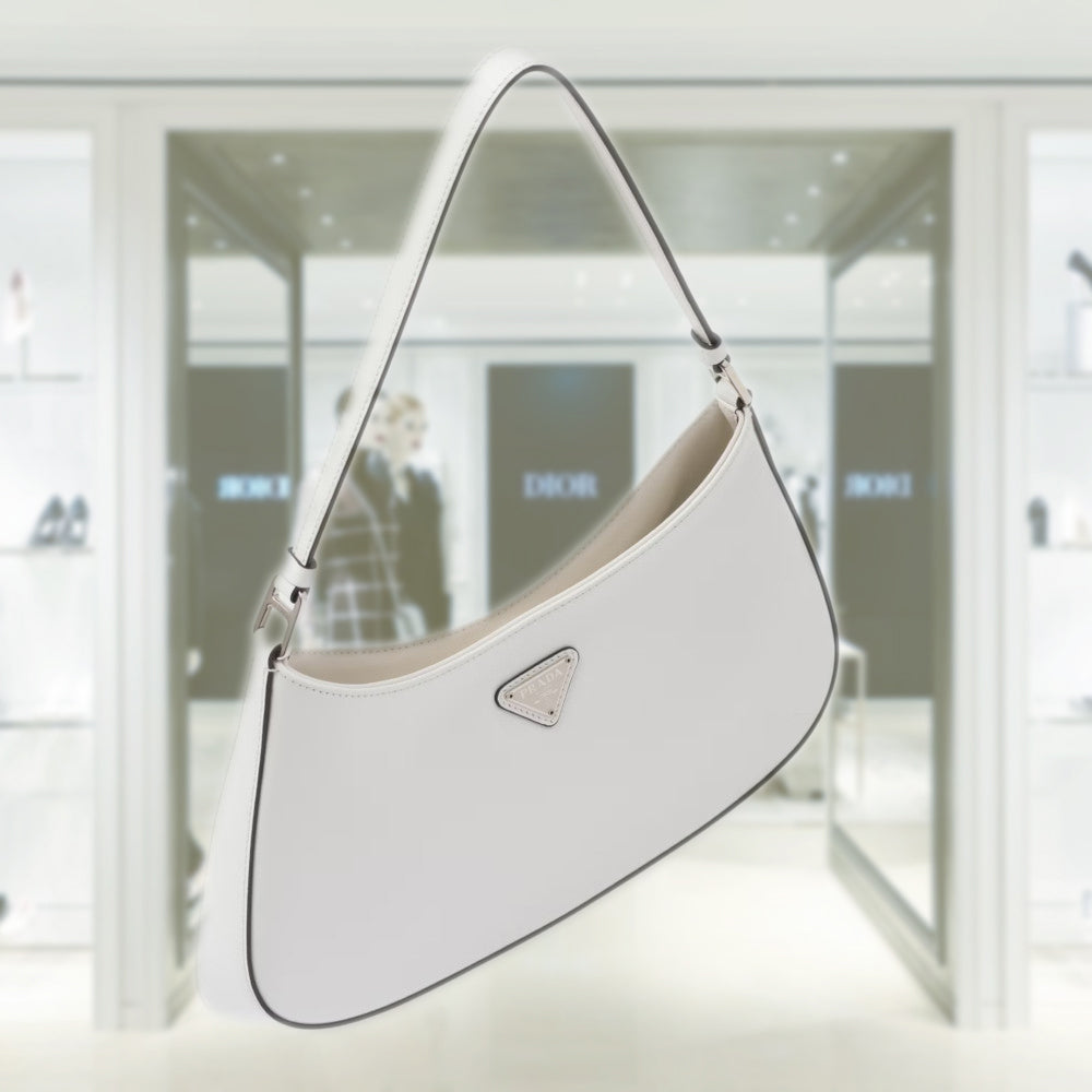Prada Cleo brushed leather shoulder bag