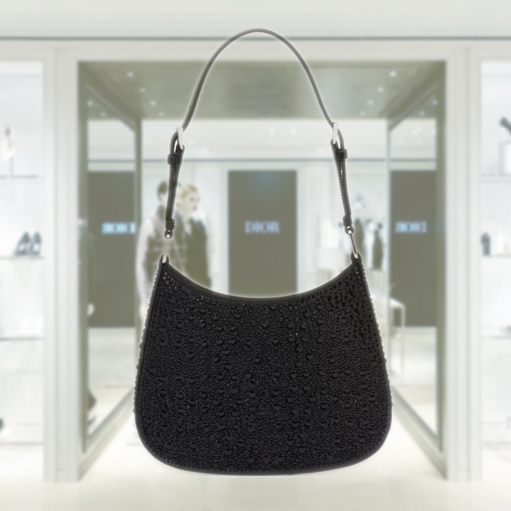 Prada Cleo satin bag with crystals