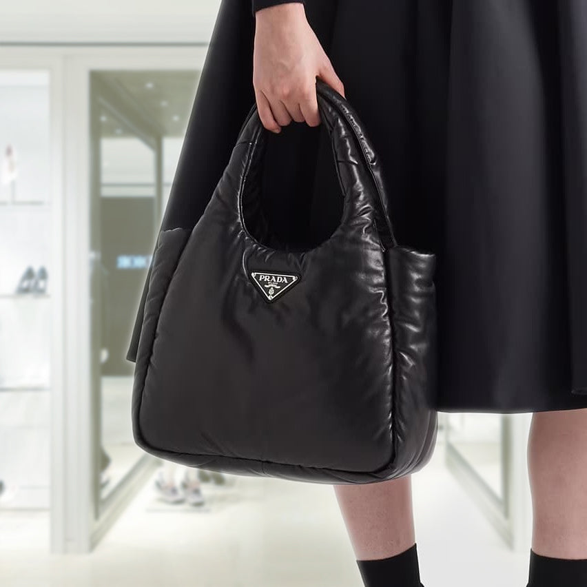 Medium padded Prada Soft nappa leather bag