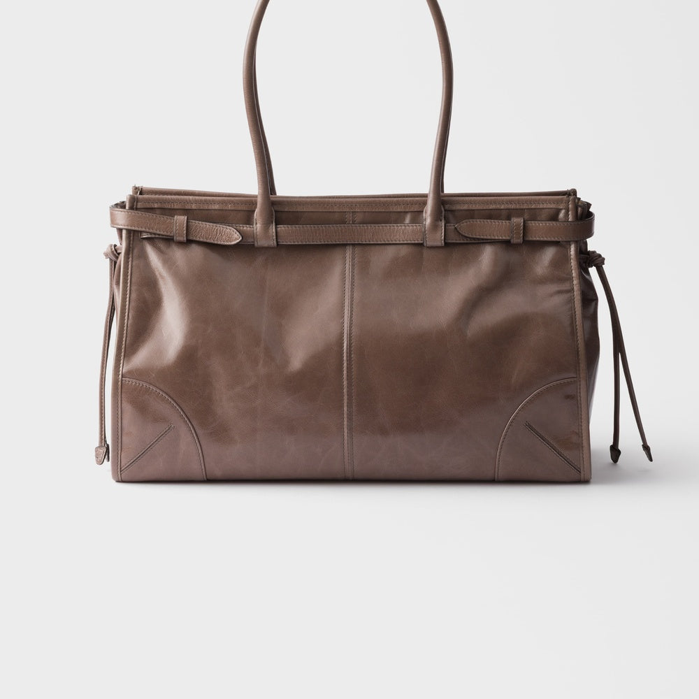 Prada Bonnie large leather handbag