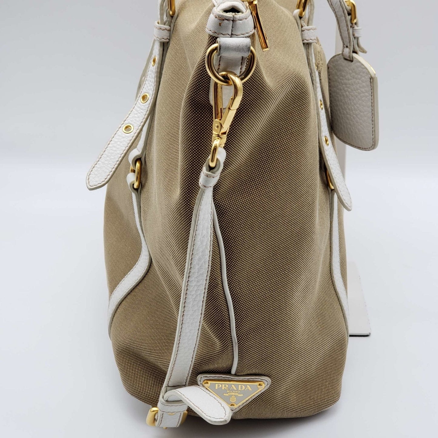 Prada Jacquard Logo Shoulder Bag