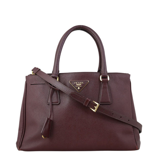 Prada Saffiano Galleria Double Zip Tote Small