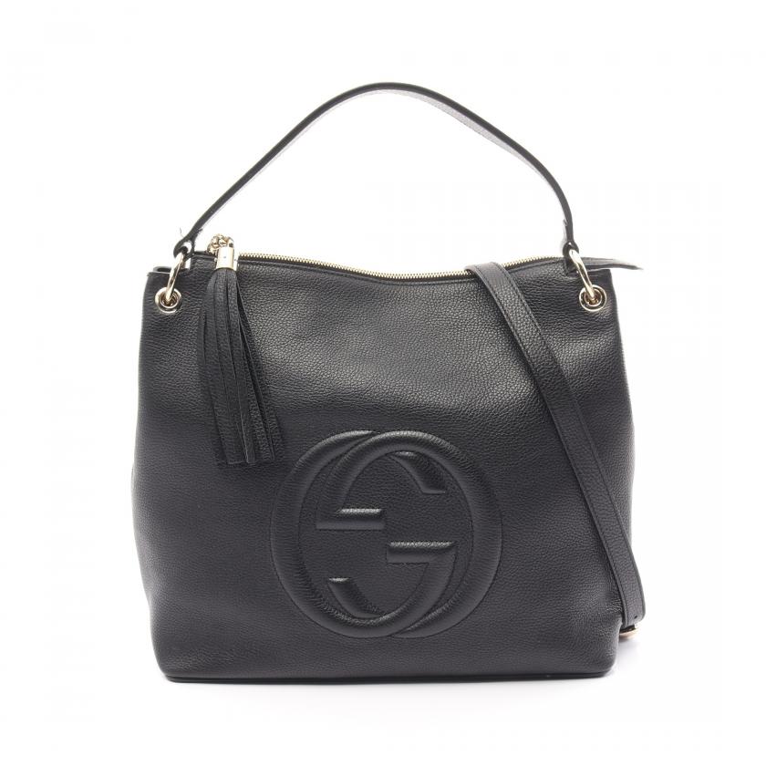 Gucci Monogram Leather Tote