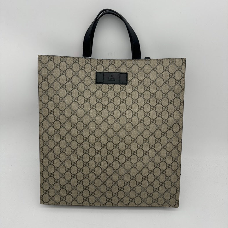 Gucci Leather Canvas Tote