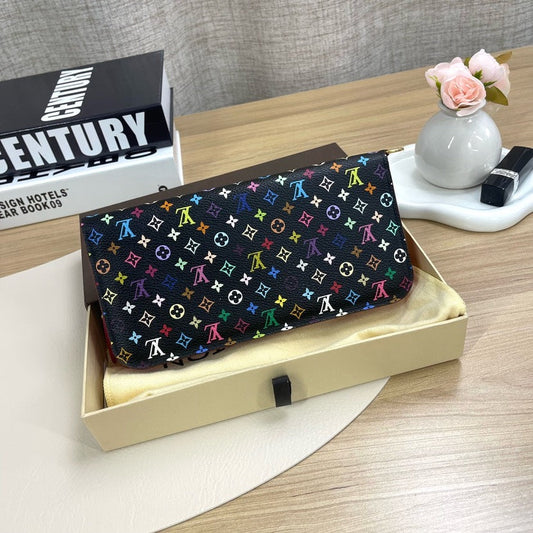 Louis Vuitton Multicolor Sarah Wallet Black 2012