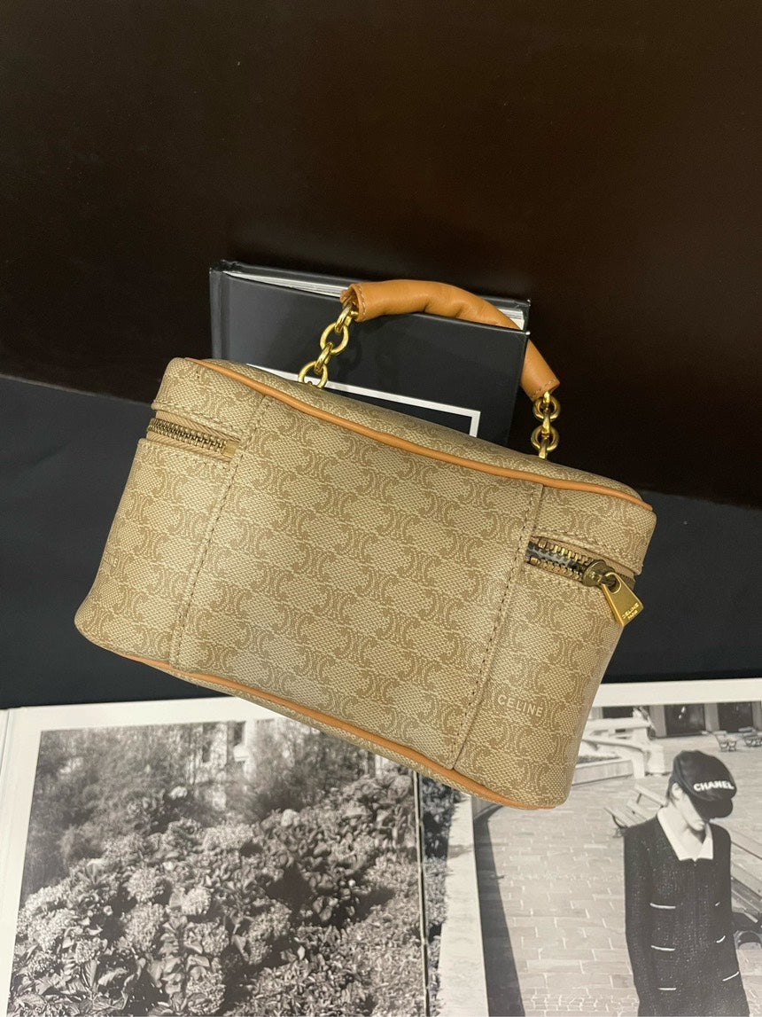 Luxury CELINE Monogram Case Milk Tea Color - Shoulder Bag