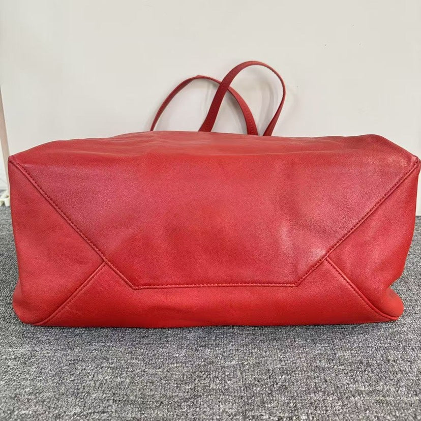 Luxury CELINE Red Leather Tote Bag SJZ2-26