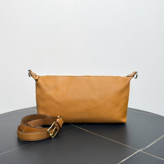 Luxury CELINE Tan Leather Shoulder Bag