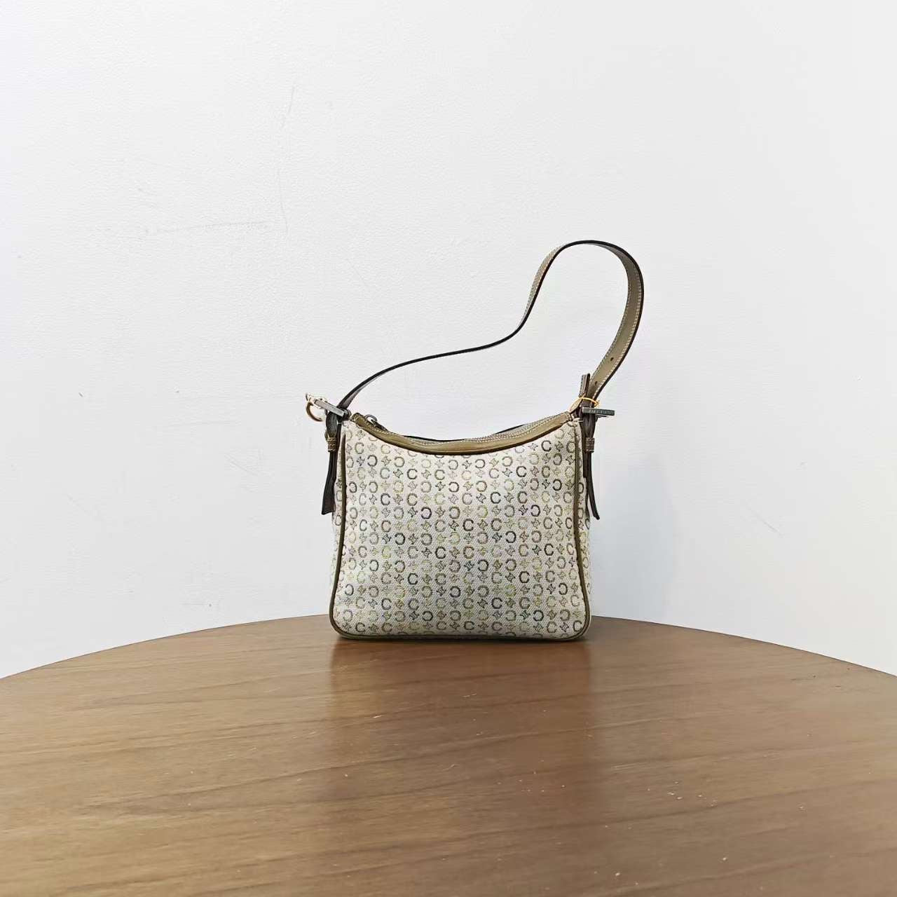 Luxury CELINE Macadam Green Shoulder Bag