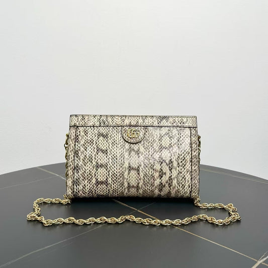 Gucci Ophidia Shoulder Bag Beige Leather Type