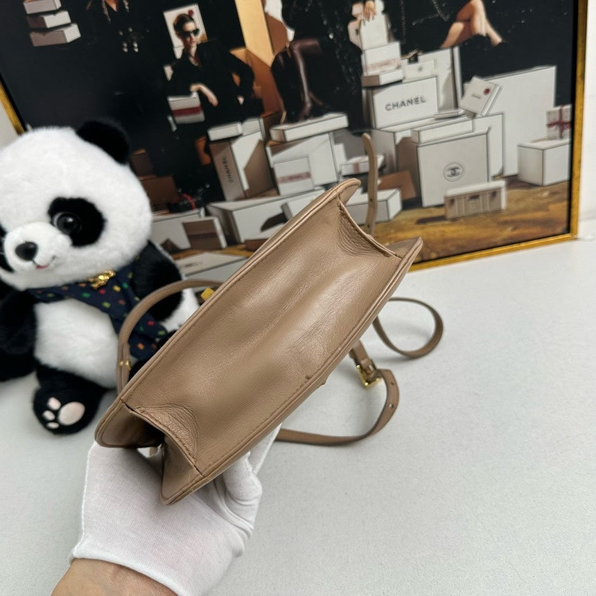 Prada Camel Leather Crossbody Bag