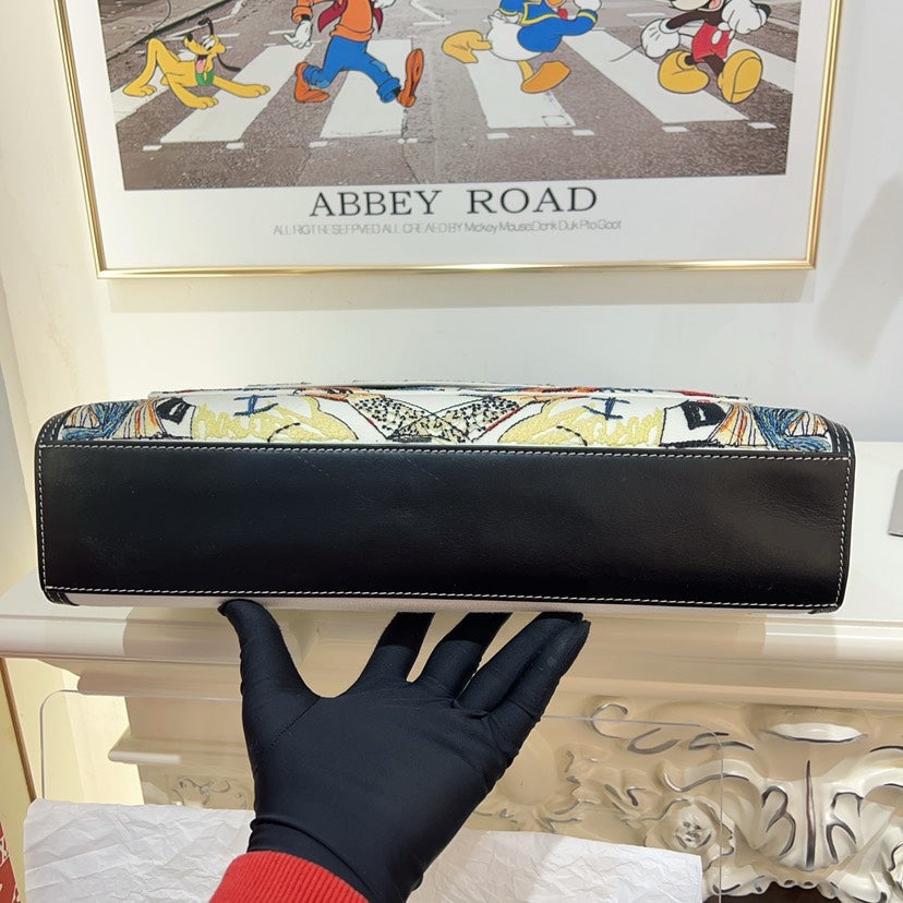 Burberry x Disney Printed Leather Crossbody Bag in Multicolor