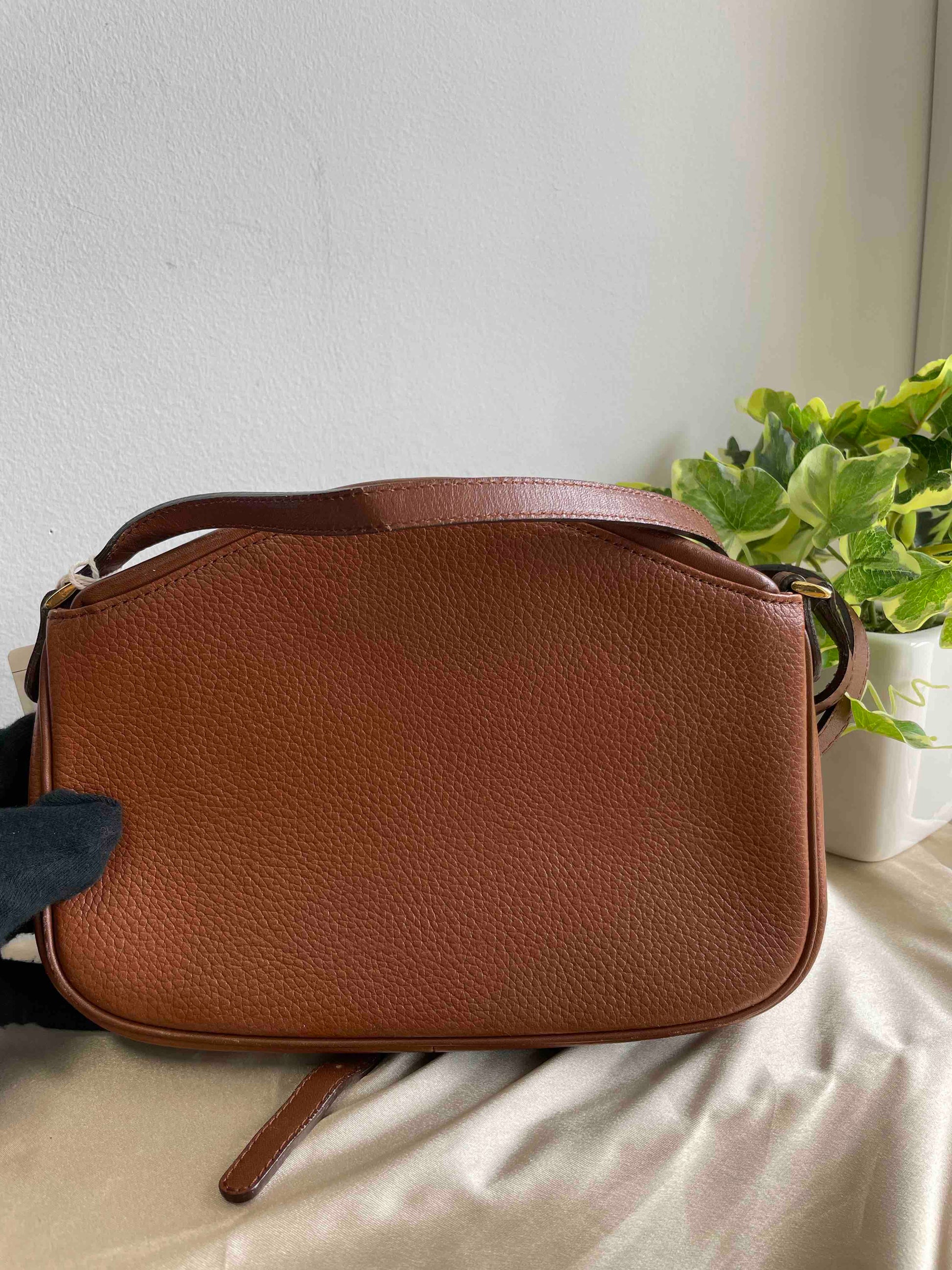 Burberry Crossbody Bag Brown Leather