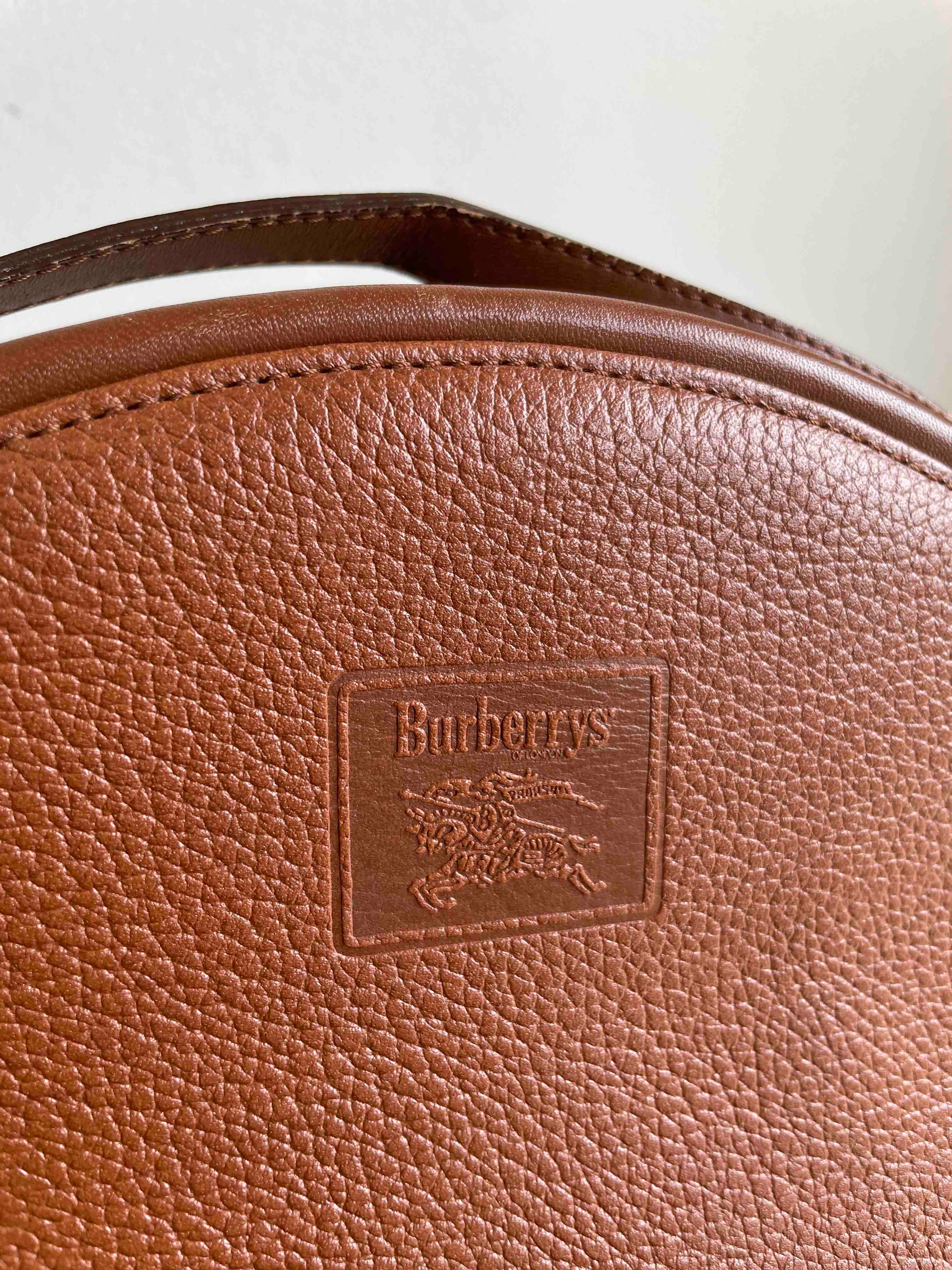 Burberry Crossbody Bag Brown Leather