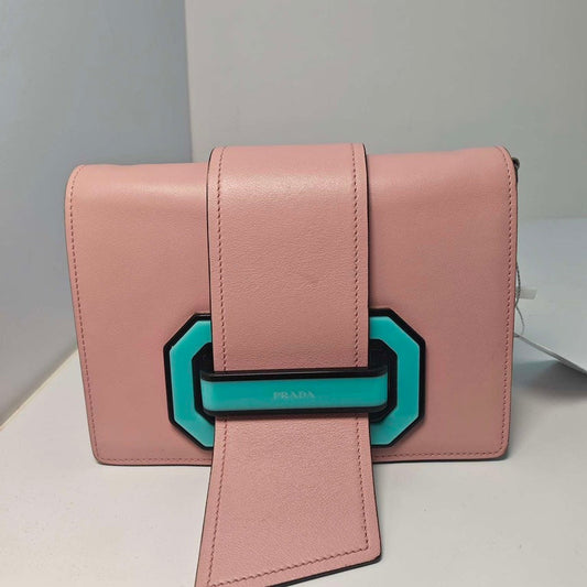 Prada Pink Shoulder Bag Leather