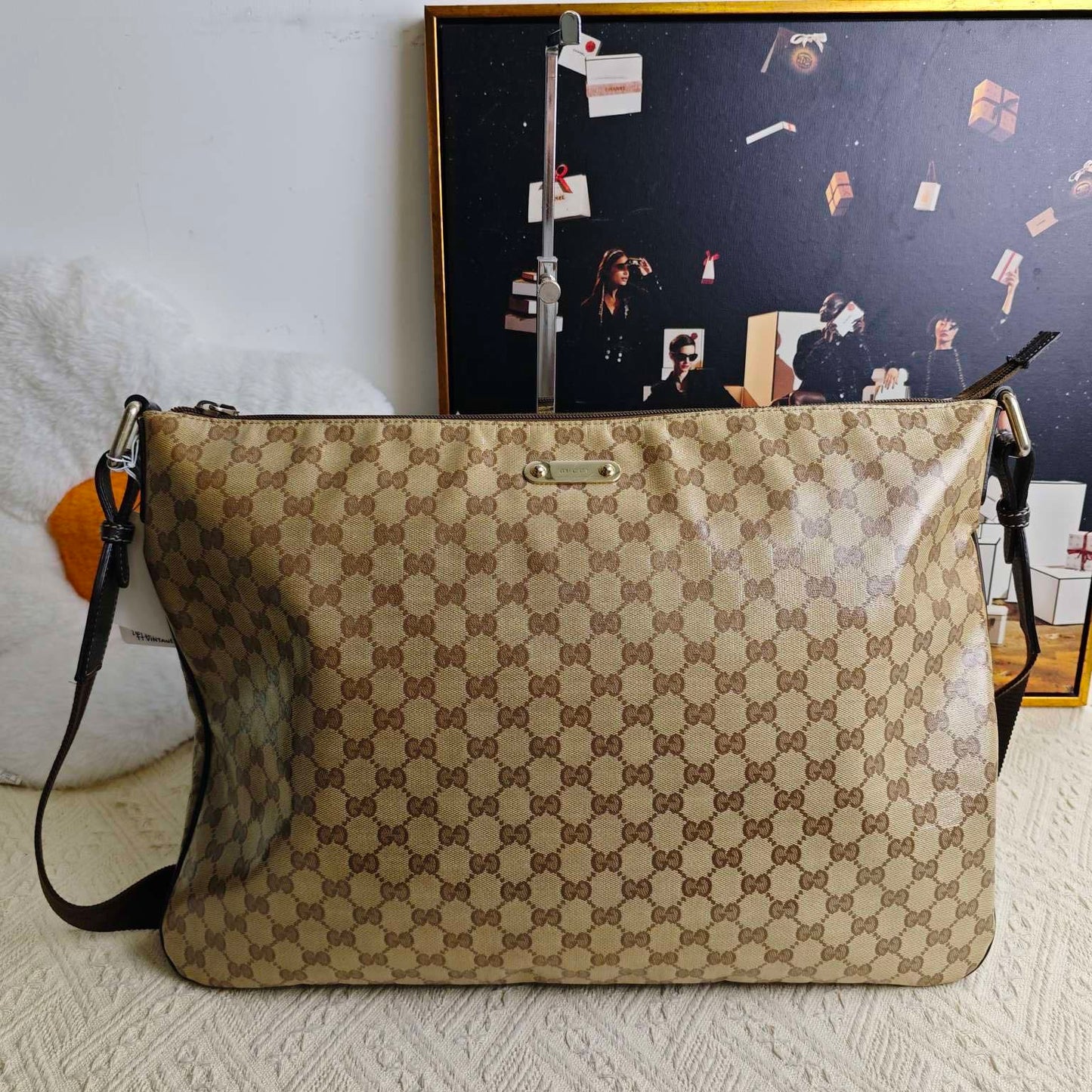 Gucci Ophidia Beige Shoulder Bag -
