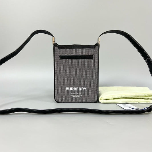 BURBERRY Phone Bag Black Crossbody Mini XJ10835