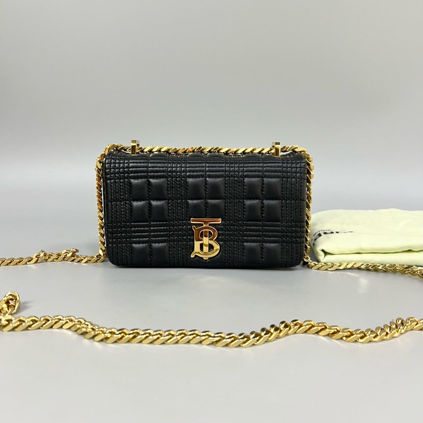 Burberry Lola Black Leather Mini Crossbody Bag XJ10958