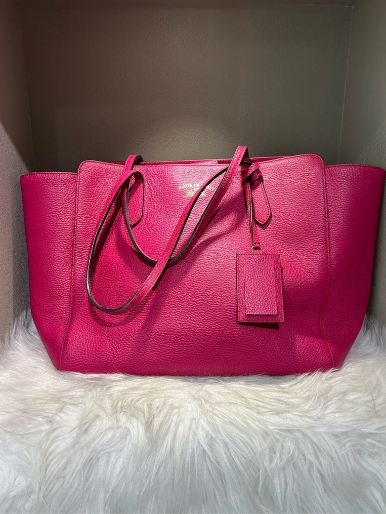 Gucci Pink Leather Shoulder Bag 498879 On Sale