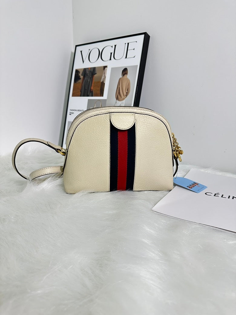 Gucci Ophidia Cream Shoulder Bag - Preloved, Designer Handbag