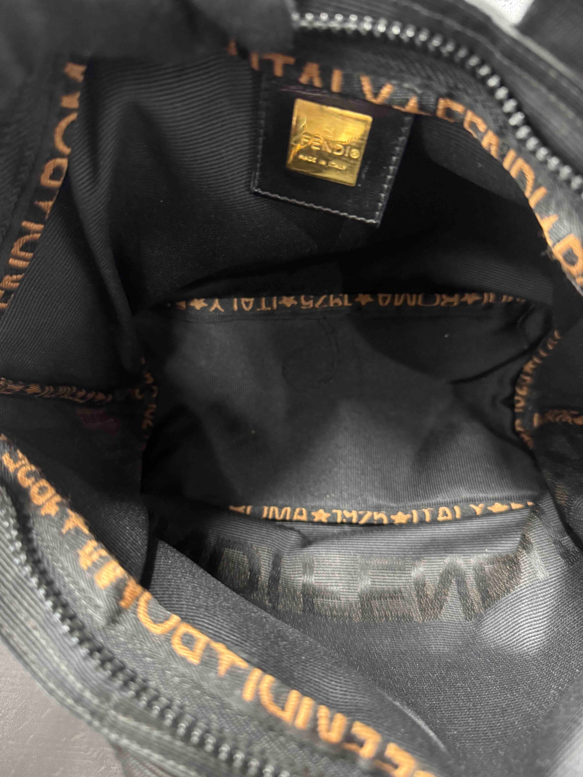 Fendi Nylon Tote Bag Black RE57816600