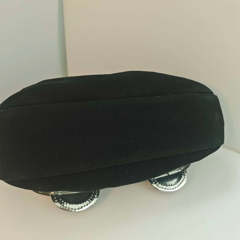 Fendi Iconic Black Canvas Shoulder Bag