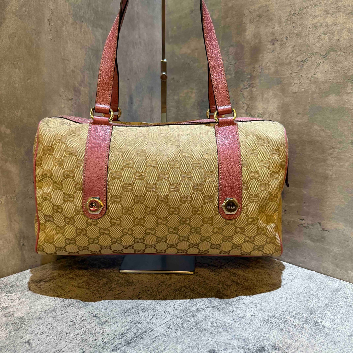 ? Gucci monogram Boston bag