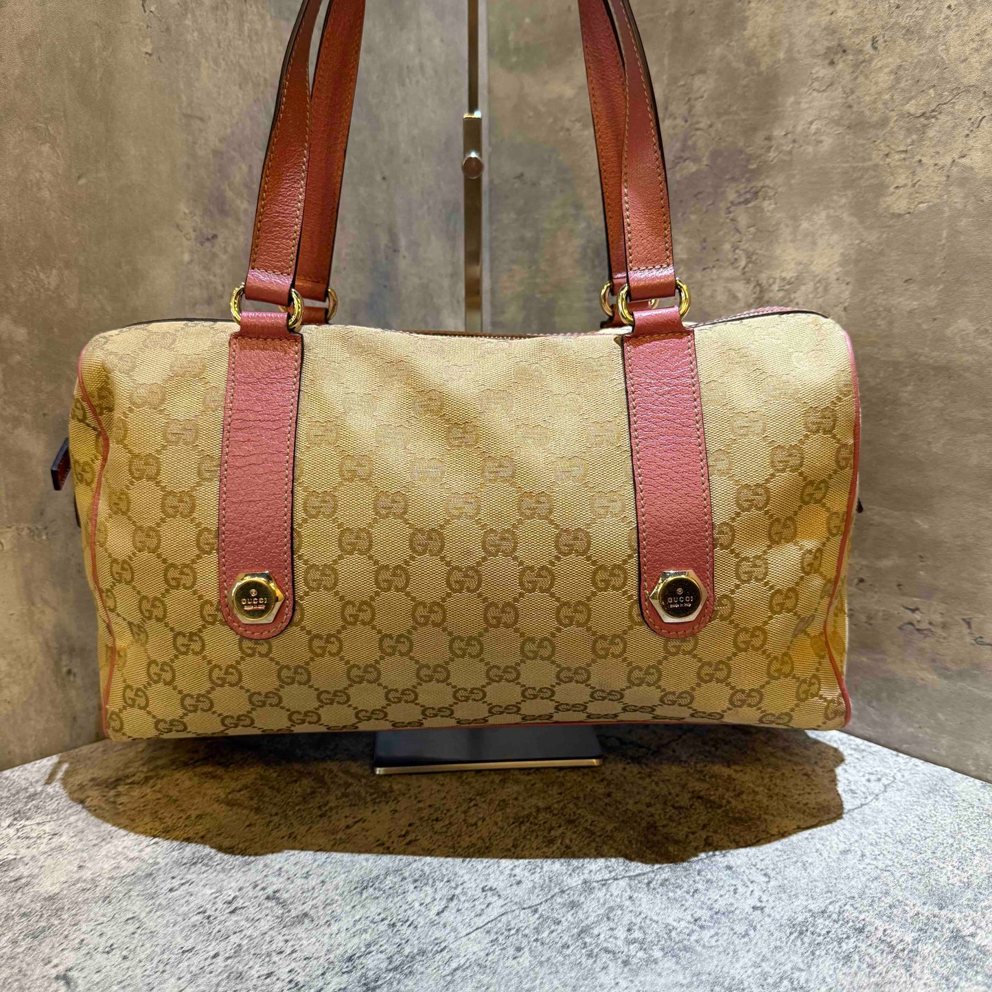 ? Gucci monogram Boston bag