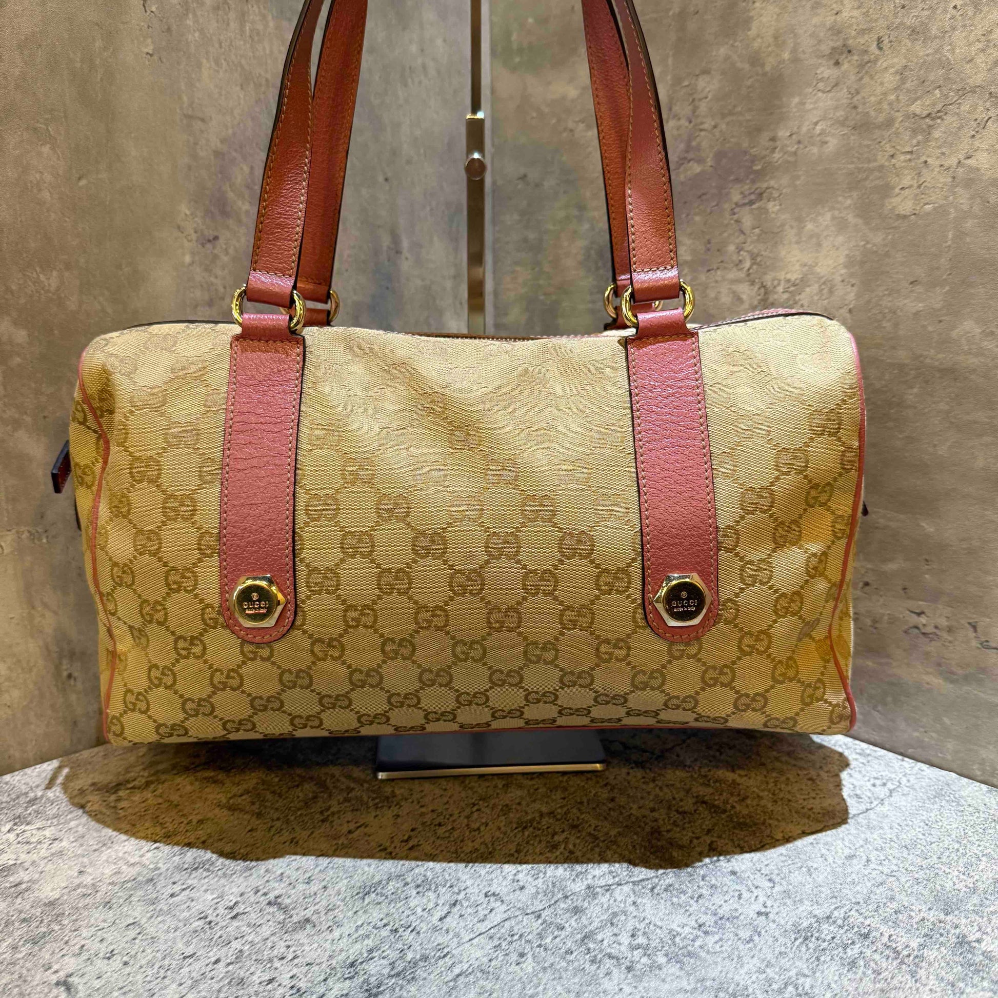 ? Gucci monogram Boston bag