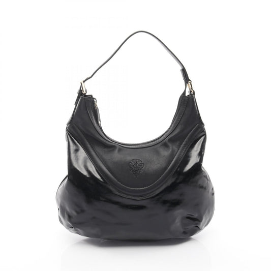 GUCCI hysteria Crest one shoulder bag Coated canvas leather black 2118800151735