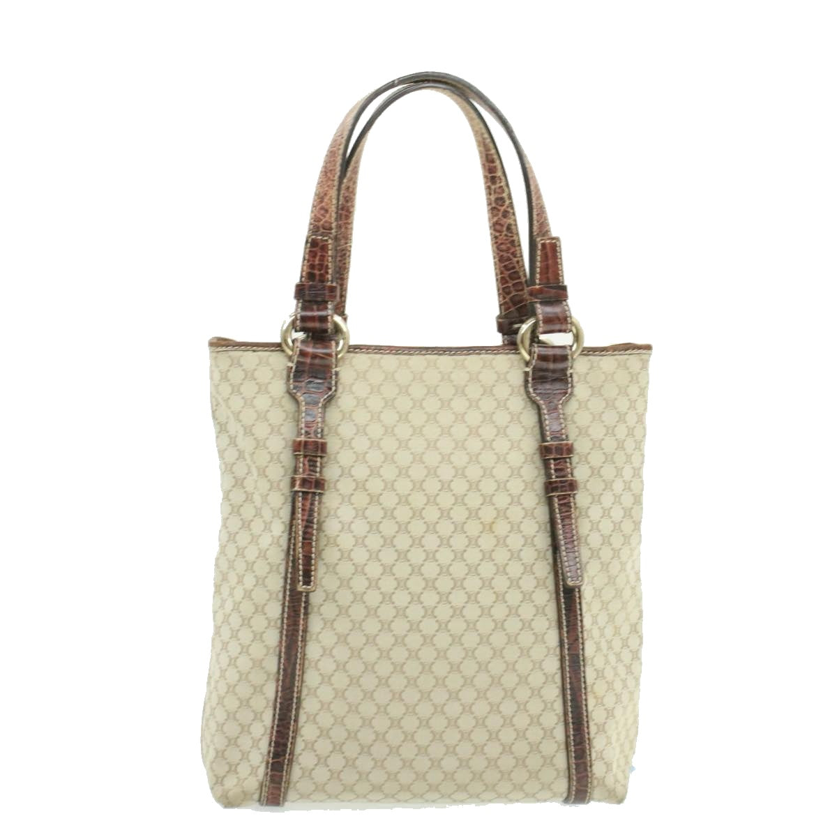 Luxury CELINE Macadam Canvas Tote Bag Beige rd1003