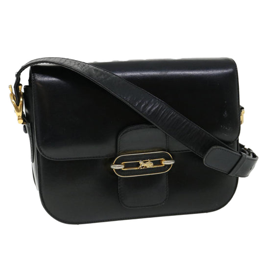 Luxury CELINE Shoulder Bag Leather Black rd3515