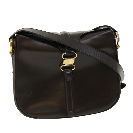 Luxury CELINE Shoulder Bag Leather Brown rd4008