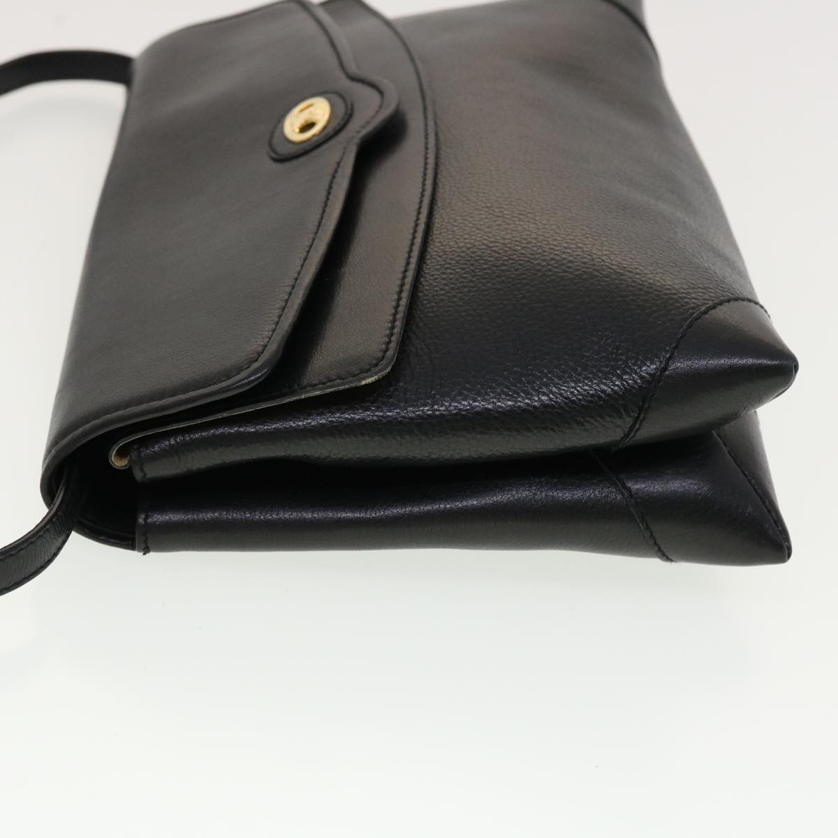 Luxury CELINE Shoulder Bag Leather Black rd5145