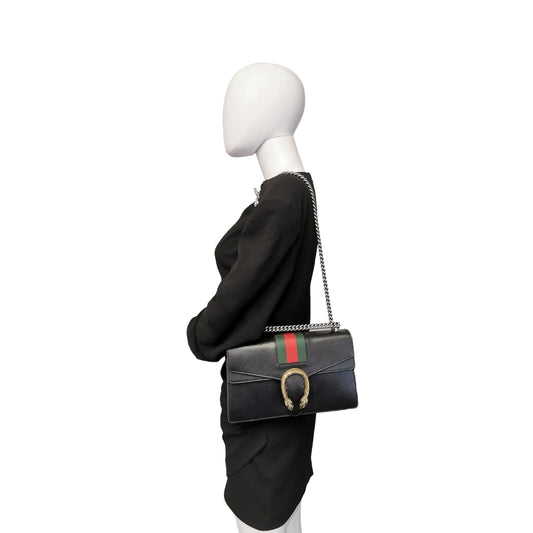 Gucci Dionysus Black Leather Chain Shoulder Bag Style 3