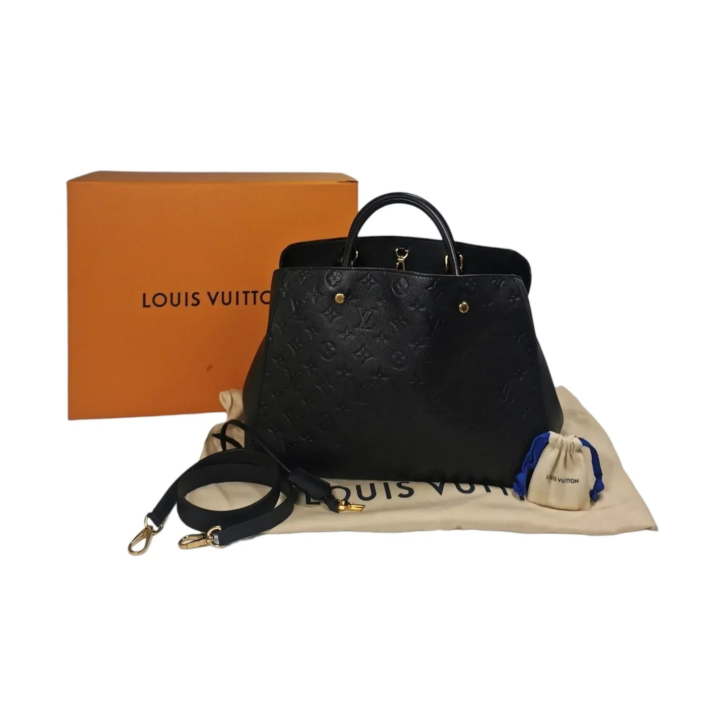 Louis Vuitton Montaigne GM Black Monogram Empreinte