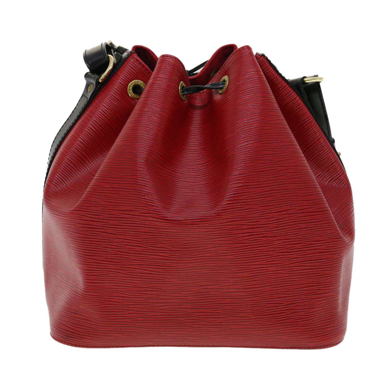 LOUIS VUITTON Epi Bicolor Petit Noe Shoulder Bag Red Black M44172 LV ro443