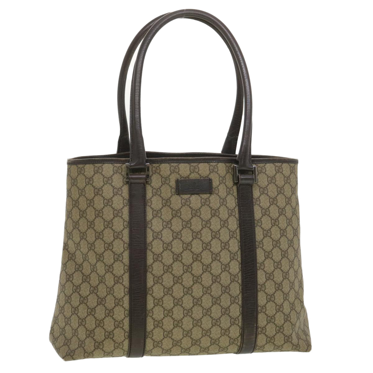 Gucci Leather Canvas Shoulder Bag