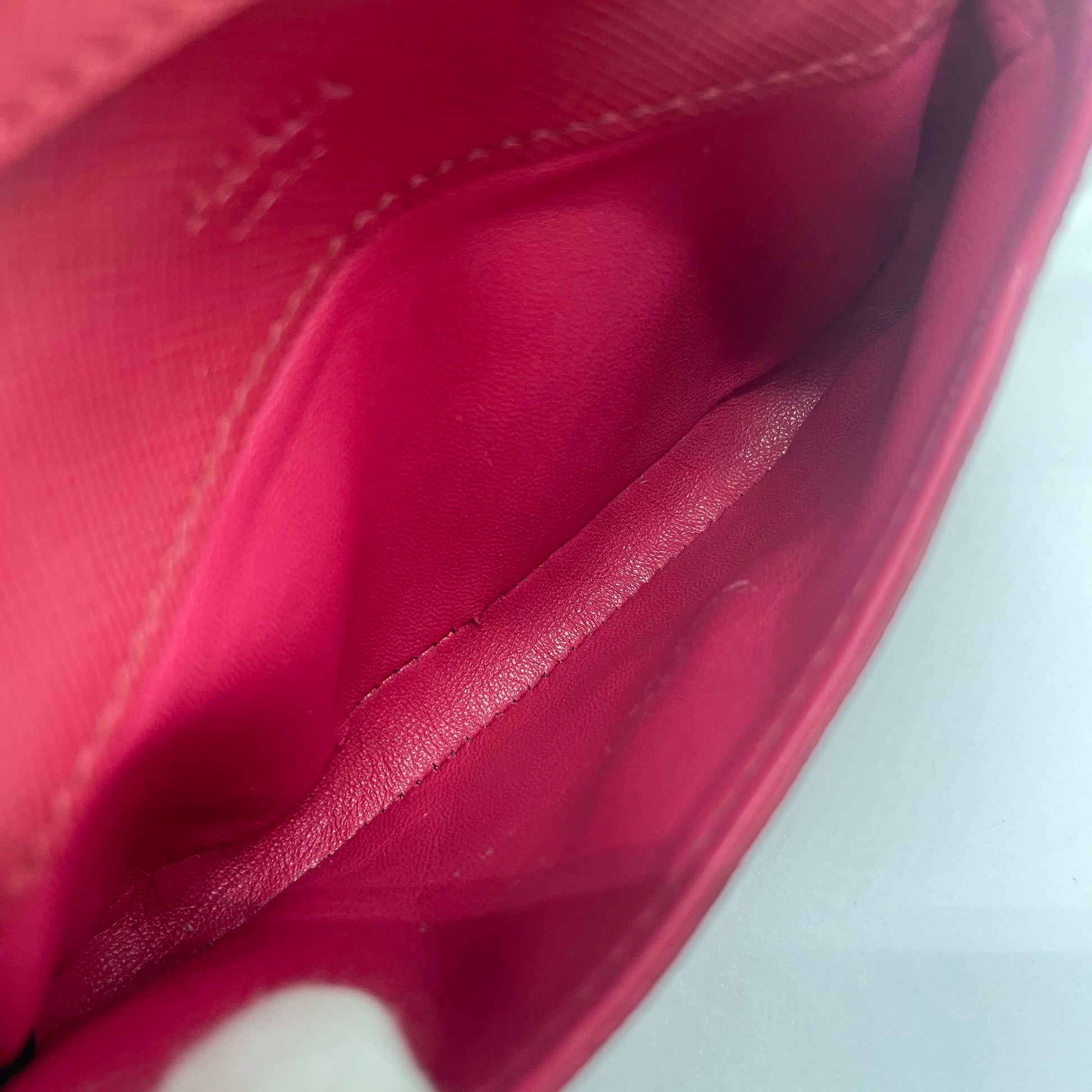 Prada Saffiano Clutch Crossbody Bag,Leather,Pink
