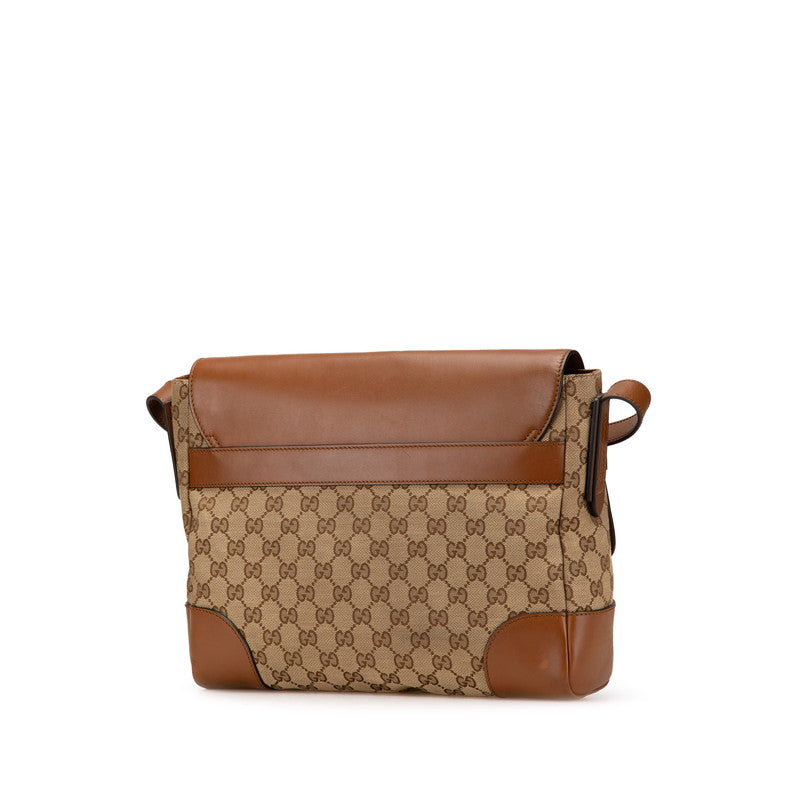 Gucci GG Canvas Leather Shoulder Bag